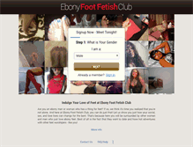 Tablet Screenshot of ebonyfootfetishclub.com